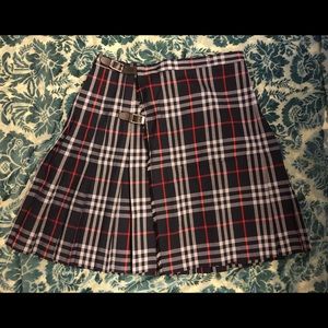 Burberry Tartan Kilt Skirt Size 14